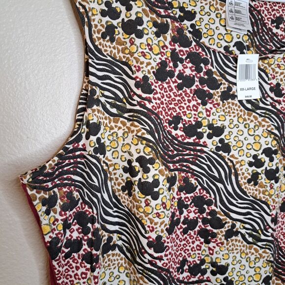 NEW Disney Parks Animal Kingdom Dress Red Side Authentic Size XXL - Picture 5 of 9